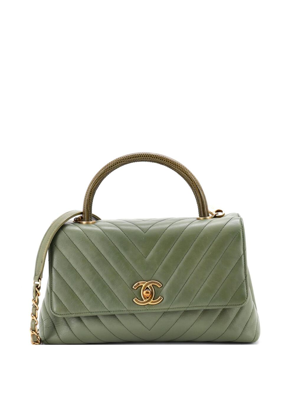 Chanel Coco Top Handle Bag Chevron #318986C39B